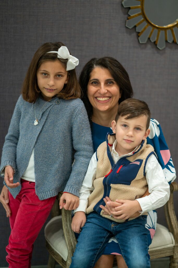 Dr. Christine Karapetian with her kids - Washington Periodontics - Dr. Christine Karapetian